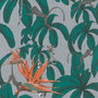Voir la diapositive 2 : Noordwand Noordwand Papier peint Topchic Monkey Jungle Leaves Vert et gris