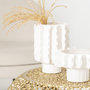 Voir la diapositive 3 : Paris Prix Vase Design en Céramique  Helix  26cm Blanc