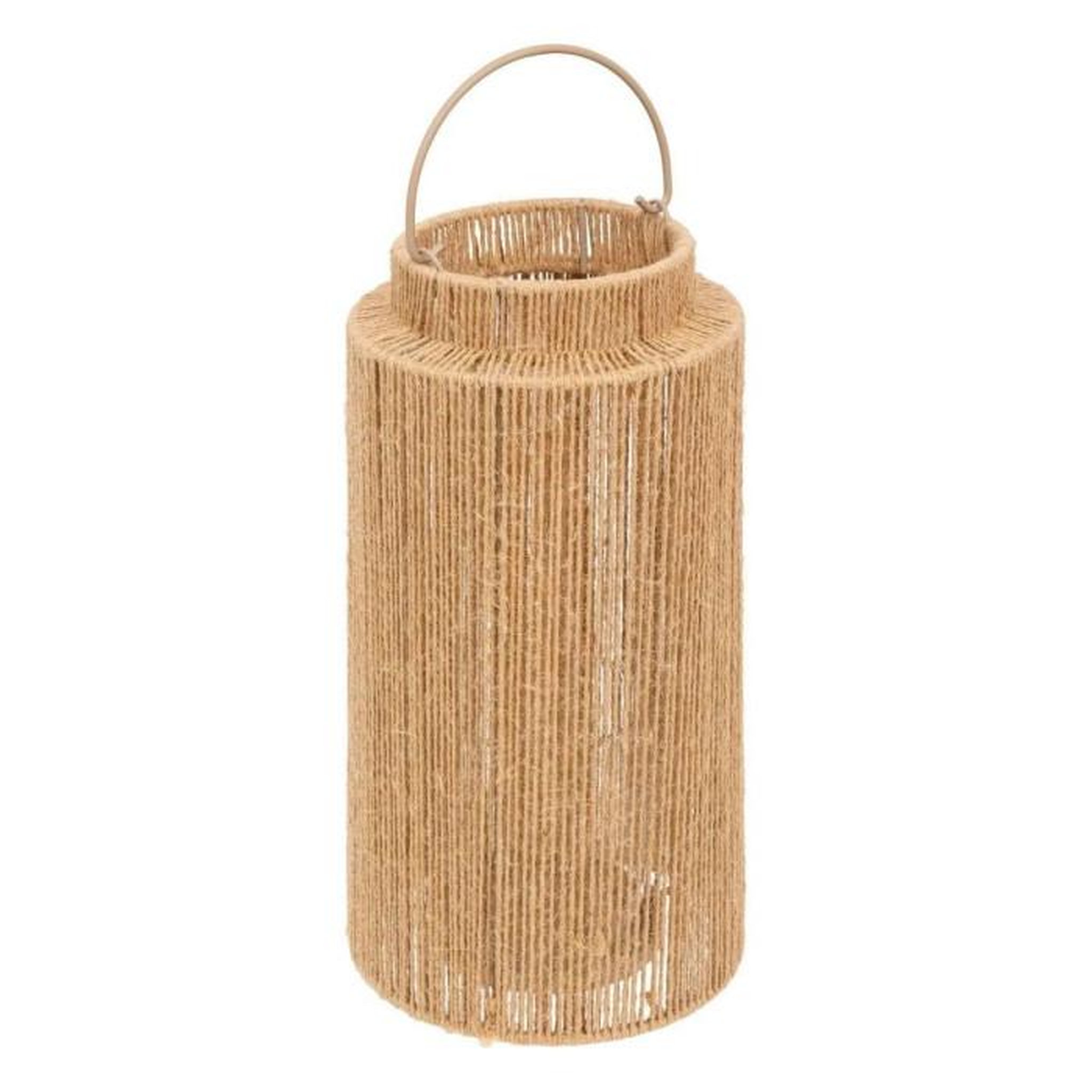 Voir la diapositive 2 : ATMOSPHERA Lanterne Déco  Floral  30cm Naturel