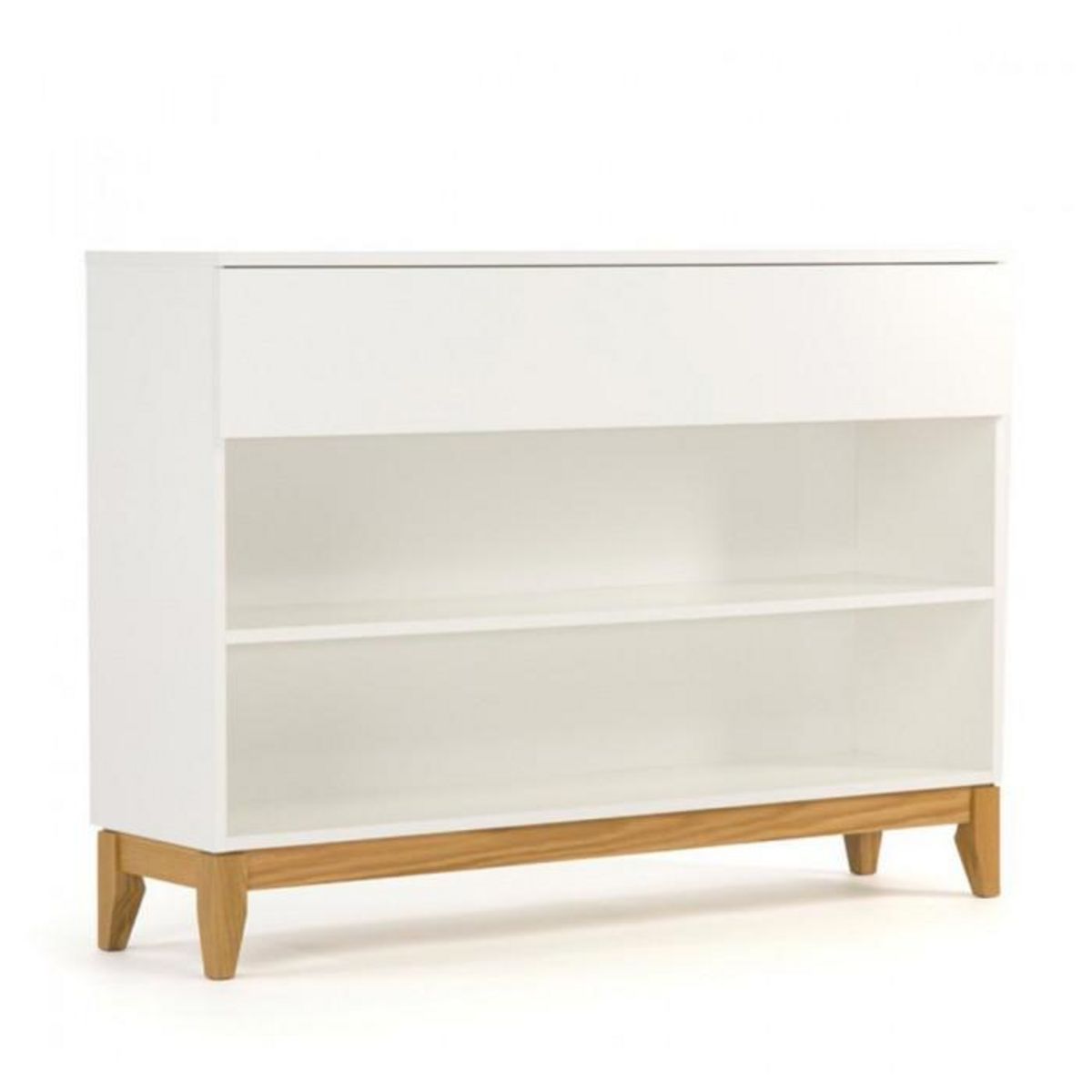 Paris Prix Console 2 Niches & 1 Tiroir  Blanco  120cm Blanc