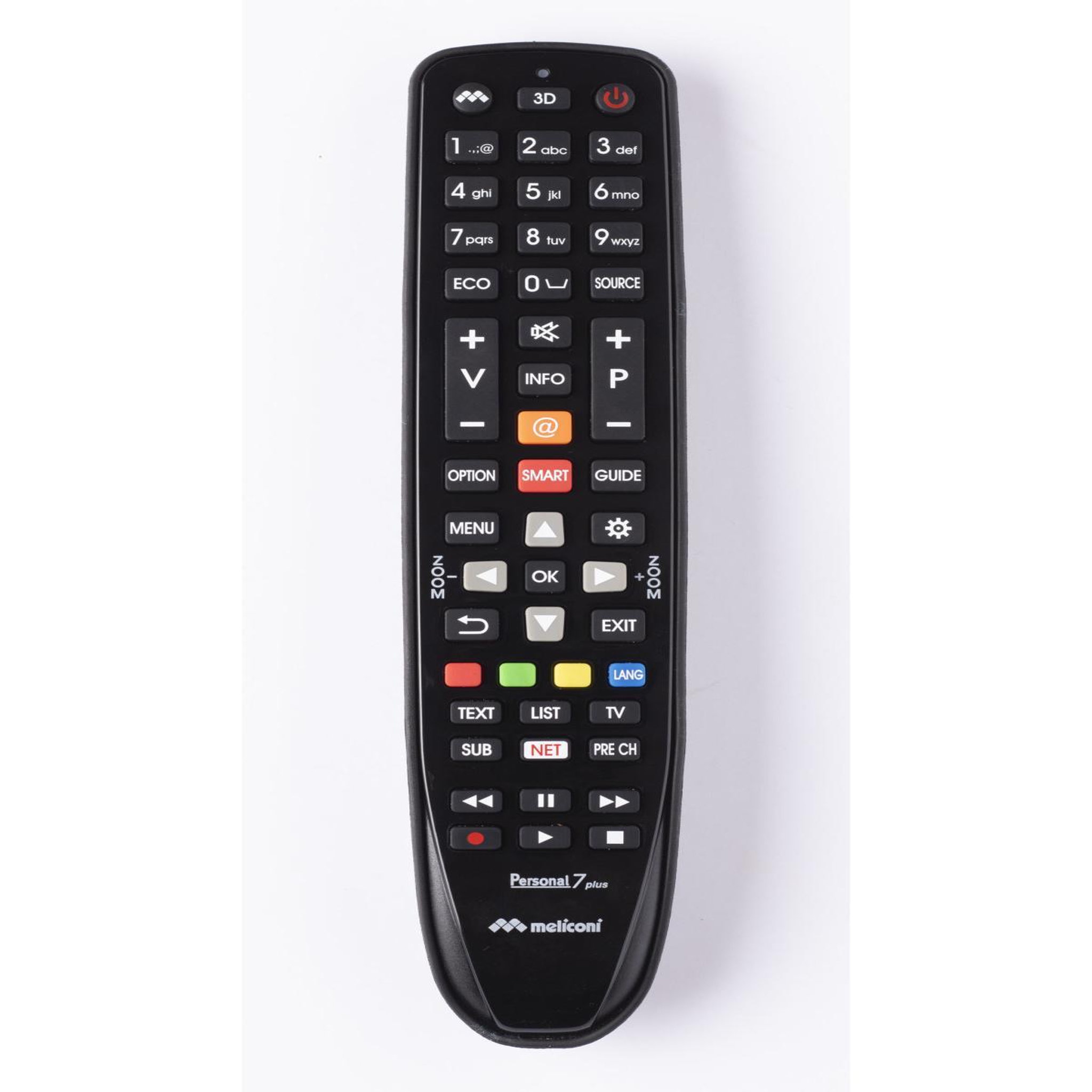 Voir la diapositive 2 : Meliconi Meliconi Gumbody Personal 7 plus télécommande IR Wireless TV Appuyez sur les boutons