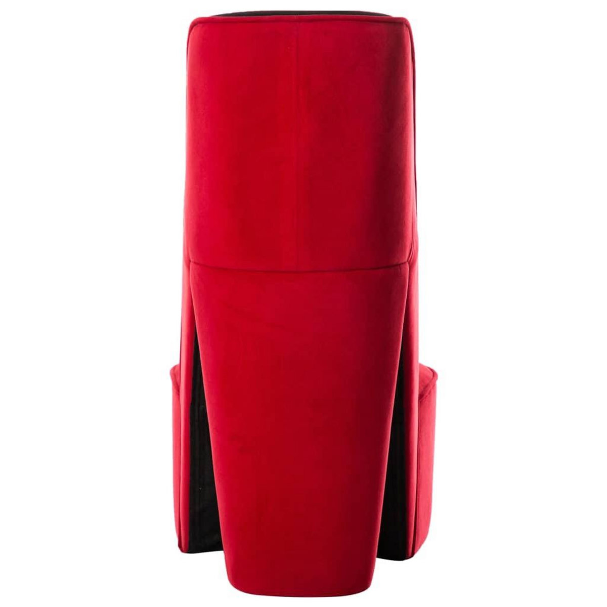 VIDAXL Chaise en forme de talon haut rouge velours