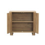Voir la diapositive 3 : SWEEEK Buffet exotique effet bois de manguier 2 portes 80cm Pondi
