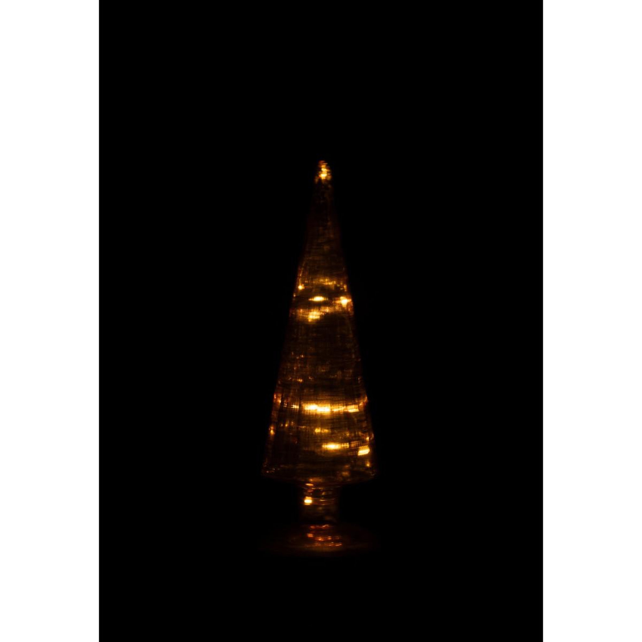 Voir la diapositive 5 : J-LINE Sapin Tournant à LED  Félicie  31cm Orange