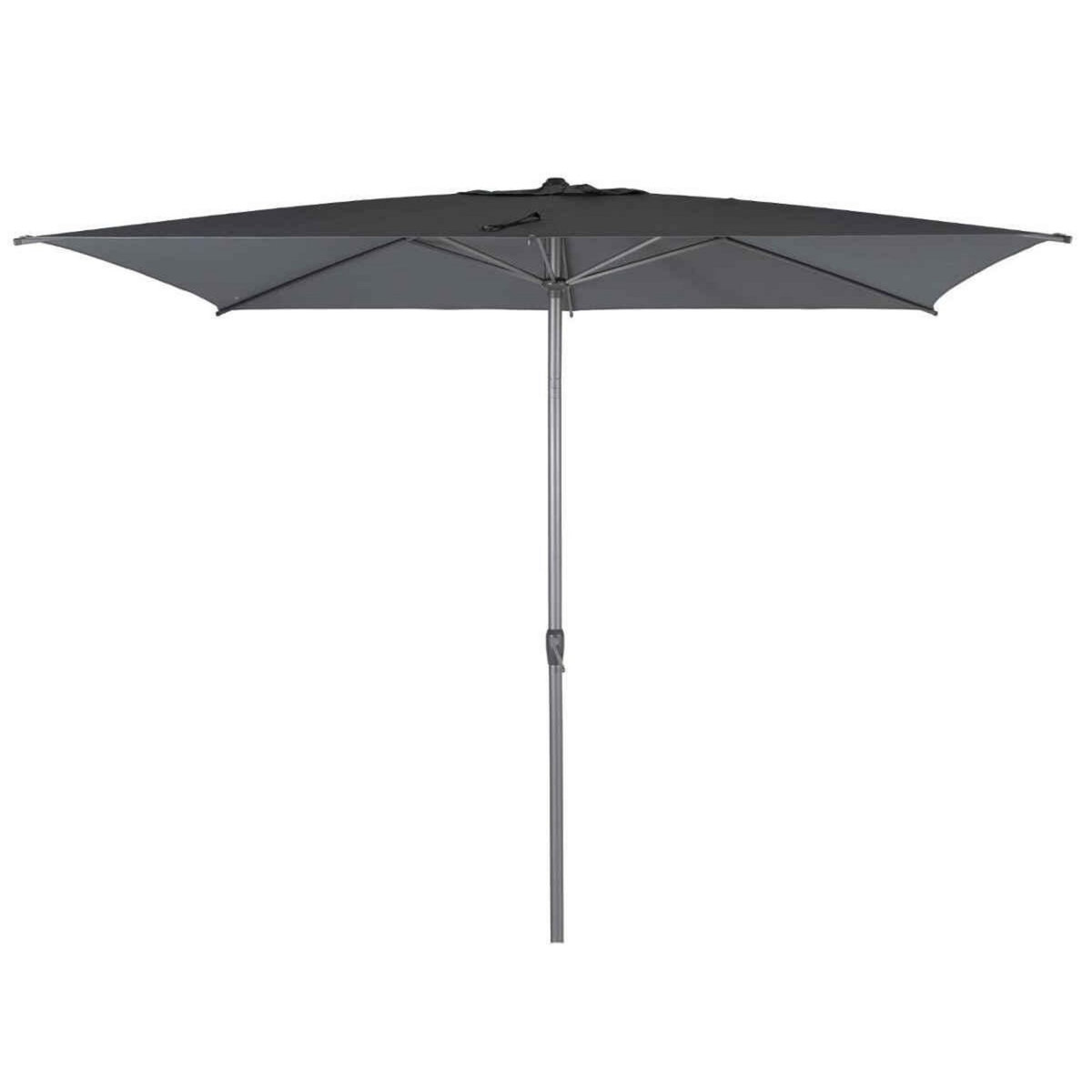 HESPERIDE Parasol droit rectangulaire Loompa Ardoise - 3 x 2 m - Hespéride