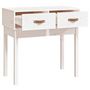 Voir la diapositive 4 : VIDAXL Table console Blanc 76,5x40x75 cm Bois massif de pin