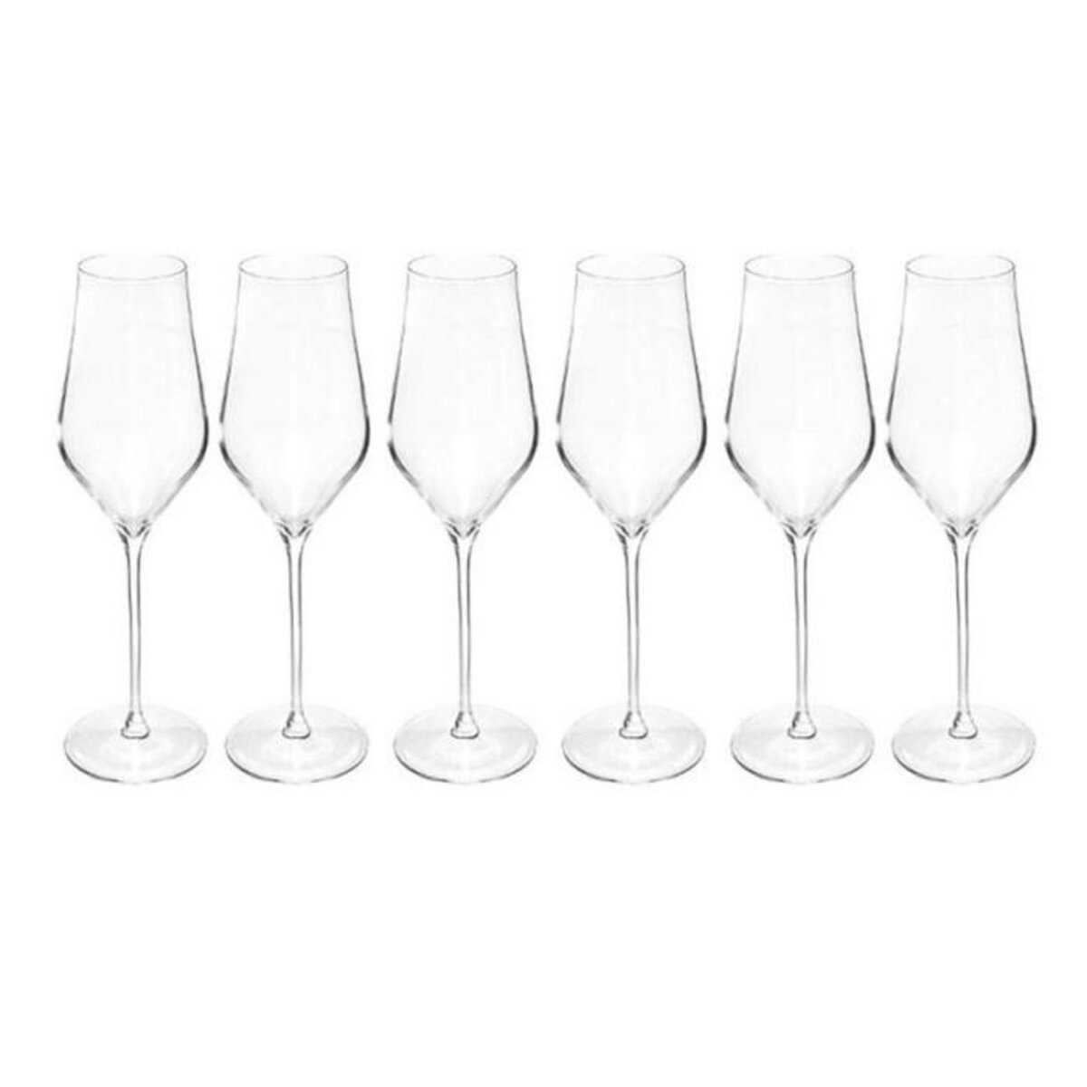 SECRET DE GOURMET Lot de 6 Flûtes à Champagne  Douro  31cl Transparent