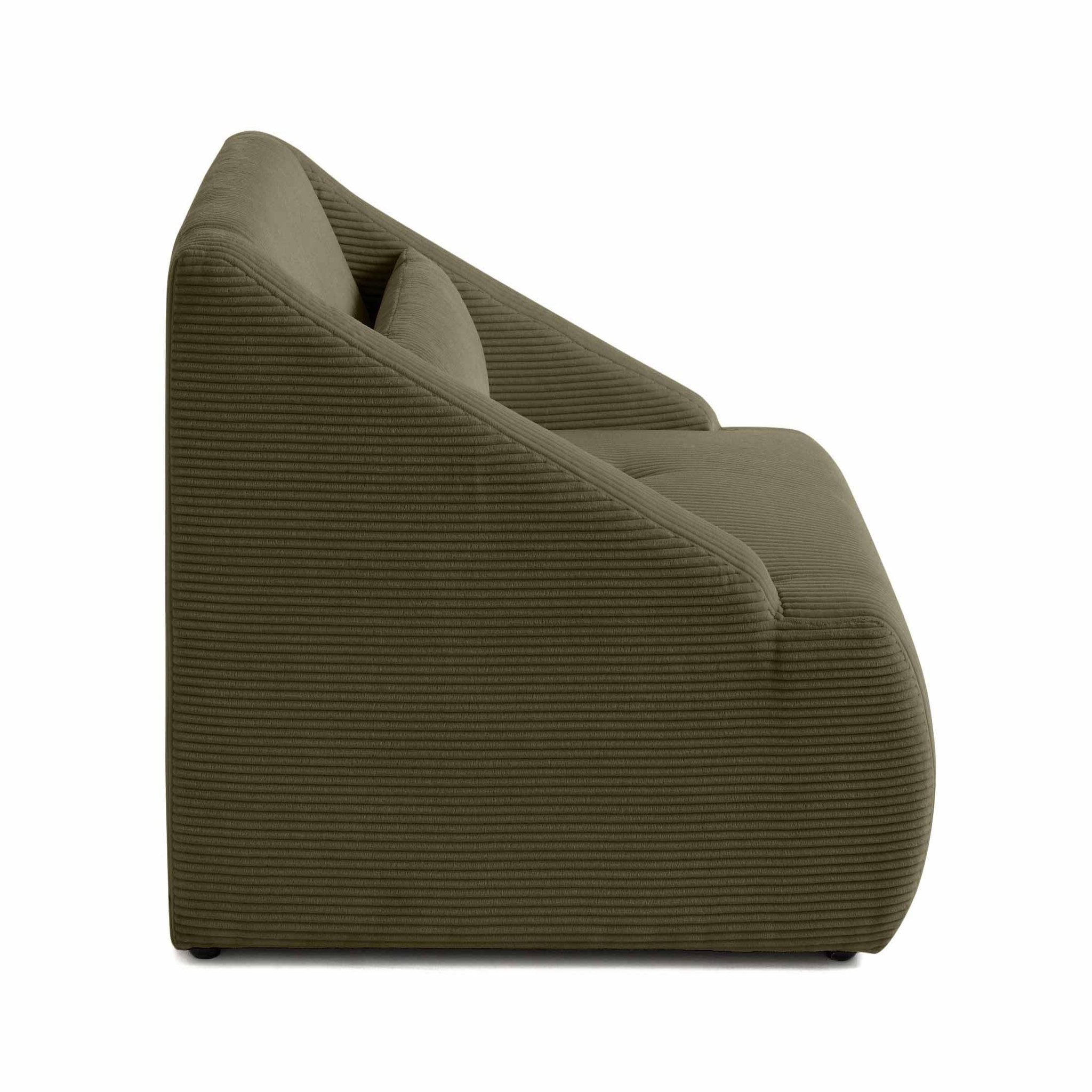 Voir la diapositive 5 : LISA DESIGN Onyx - fauteuil - en velours côtelé