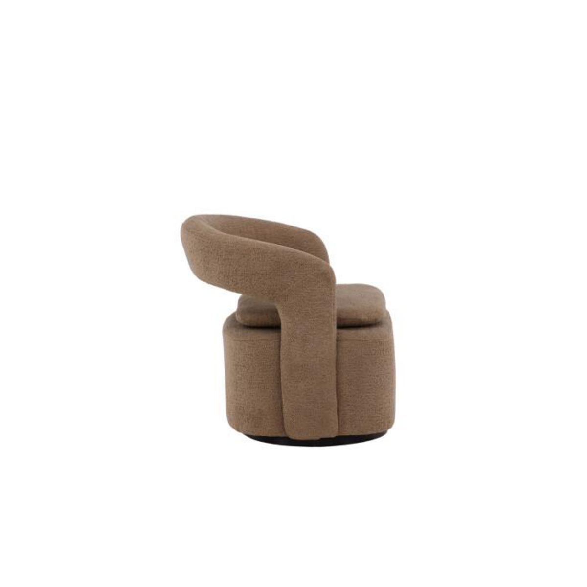 Paris Prix Fauteuil Design Bouclette  Laurel  75cm Marron