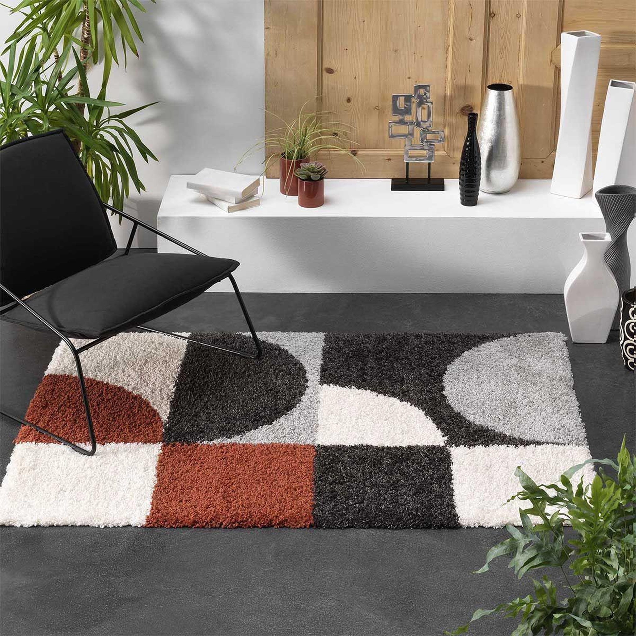 Voir la diapositive 3 : Douceur d'Intérieur Tapis déco imprimé  pola  160x230cm multicolore