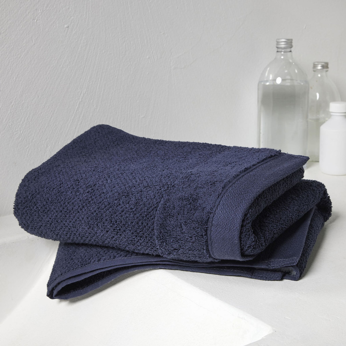 TODAY Serviette de toilette unie en  Coton bio 450 G/M²