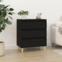 Voir la diapositive 1 : VIDAXL Buffet Noir 60x35x70 cm Bois d'ingenierie