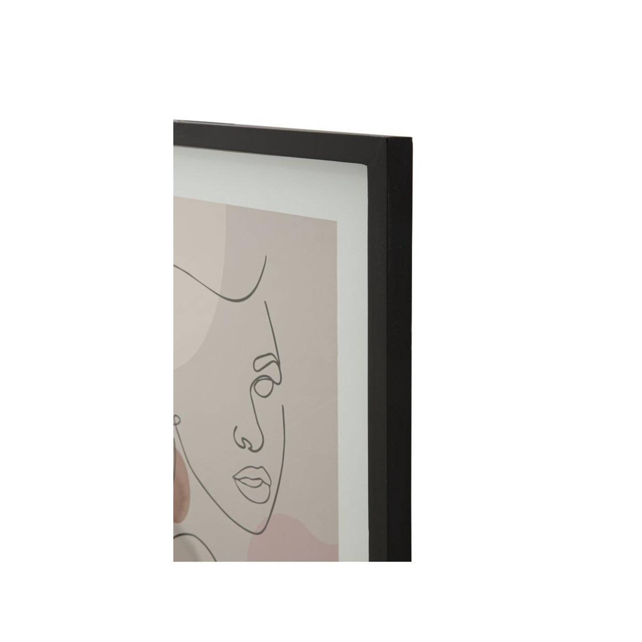 Voir la diapositive 4 : Paris Prix Cadre déco  visage  35x47cm multicolore