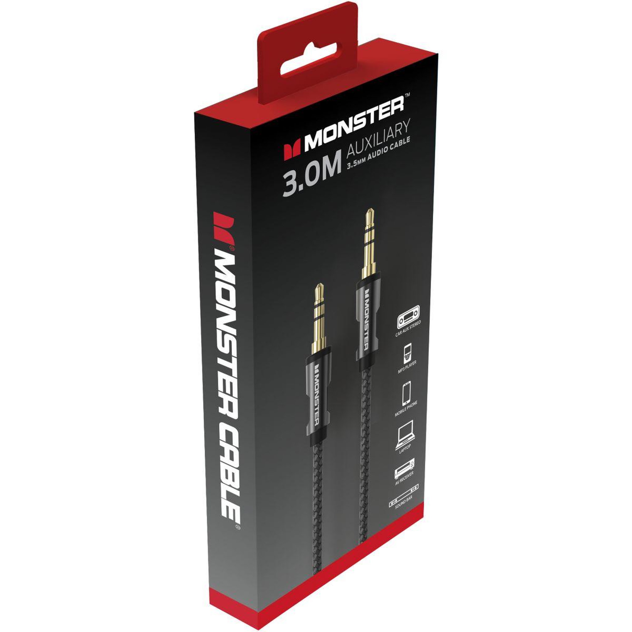 Voir la diapositive 3 : Monster Cable Câble Jack SUBWOOFER RCA M/M 1.5M