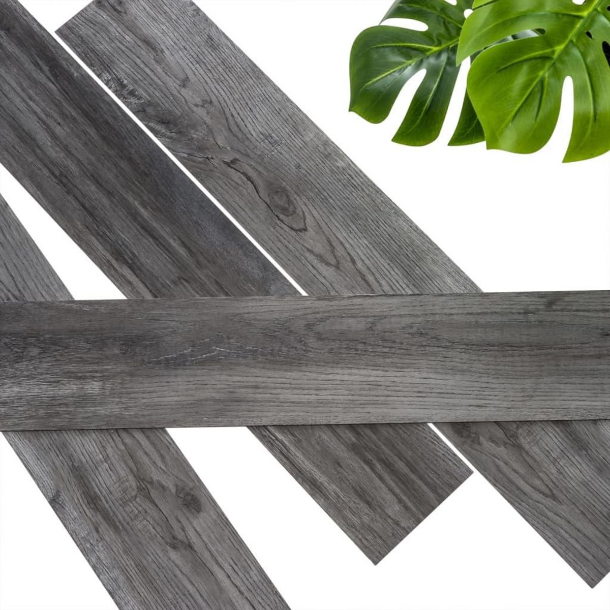 WallArt WallArt Planches d'aspect de bois Chene de bois de grange Gris cendre