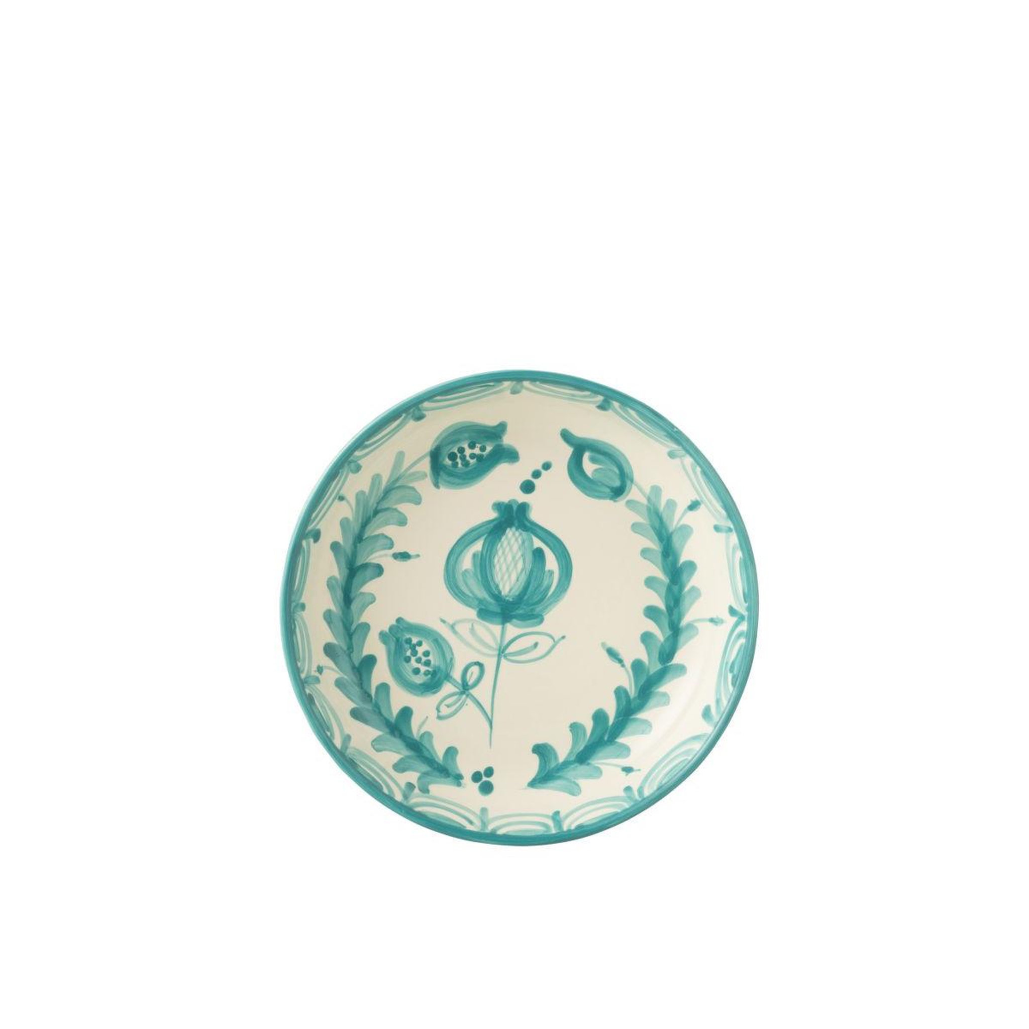 Voir la diapositive 2 : J-LINE Coupelle basse en céramique  granada  25cm bleu aqua