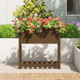 Voir la diapositive 3 : VIDAXL Jardiniere avec etagere Marron miel 82,5x34,5x81 cm Bois de pin