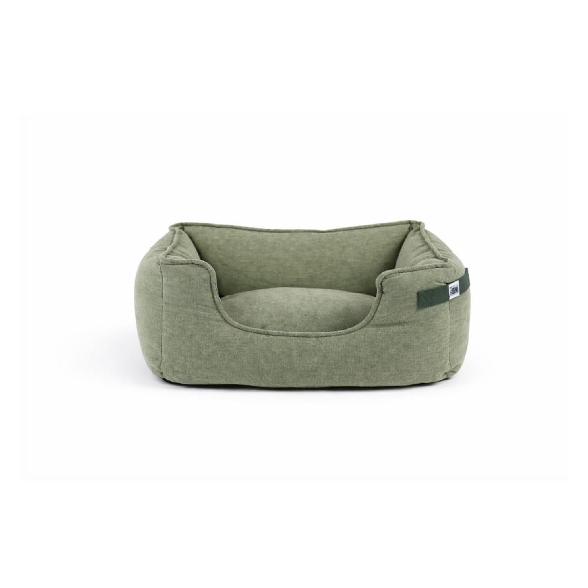 MON AMI LUKI Panier rectangulaire antidérapant déhoussable pour chien. Coloris disponibles : Vert