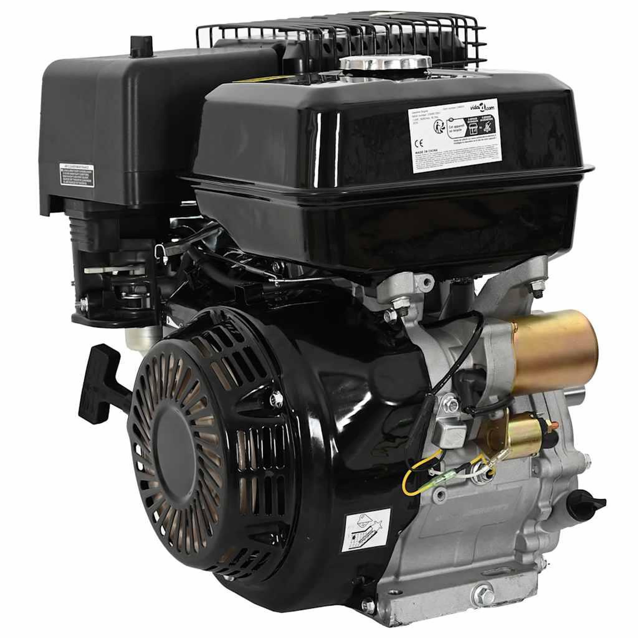 Voir la diapositive 1 : VIDAXL Moteur a essence 15 cv 11 kw noir