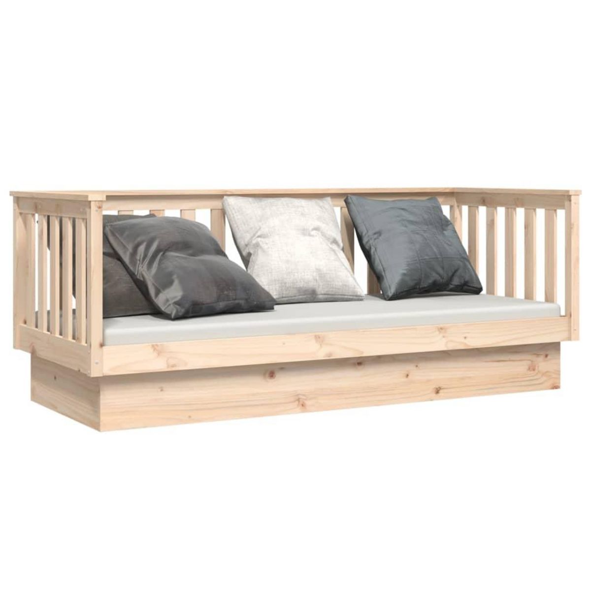 VIDAXL Lit de jour sans matelas 90x190 cm bois de pin massif