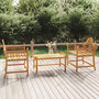 Voir la diapositive 1 : VIDAXL Chaises de jardin lot de 2 91x62x94 cm Bois de teck solide