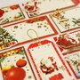  8 étiquettes cadeaux autocollantes - Père Noël traditionnel