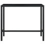 Voir la diapositive 2 : VIDAXL Table bar de jardin Noir 130x60x110 cm Resine tressee et verre
