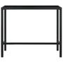 Voir la diapositive 2 : VIDAXL Table bar de jardin Noir 130x60x110 cm Resine tressee et verre