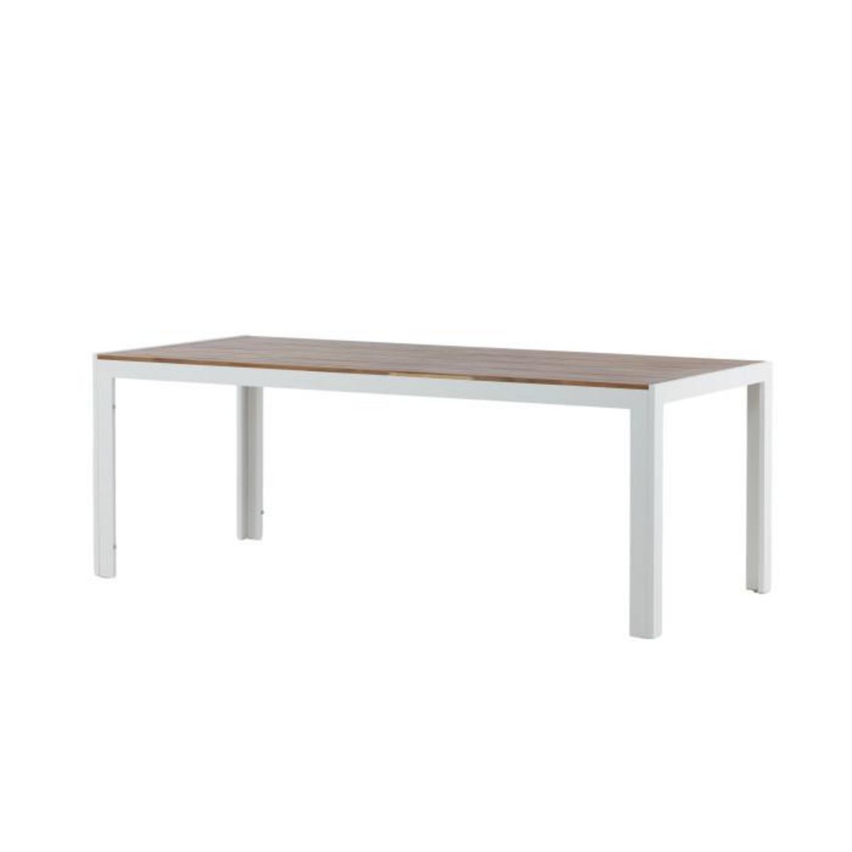 Paris Prix Table de Jardin en Bois  Acacia  200cm Naturel & Blanc