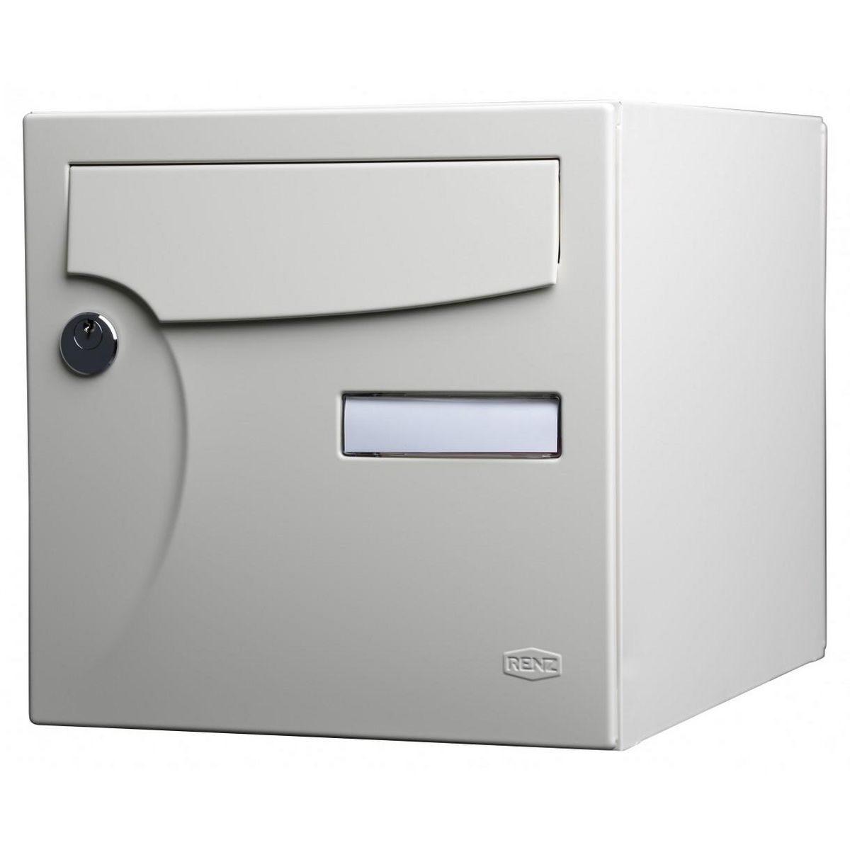 RENZ Boîte aux lettres normalisée 1 porte extérieur RENZ acier ivoire brillant