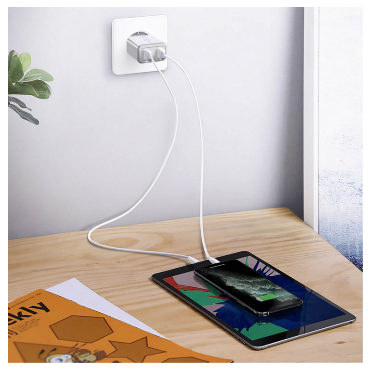 Akashi Chargeur secteur AKASHI ALTACQC20LITWH