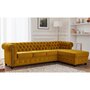Voir la diapositive 1 : LISA DESIGN William - canapé chesterfield d'angle droit - 4 places - en velours