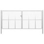 Voir la diapositive 1 : VIDAXL Porte de jardin Acier galvanise 415x225 cm Argente