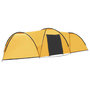 Voir la diapositive 3 : VIDAXL Tente igloo de camping 650x240x190 cm 8 personnes Jaune