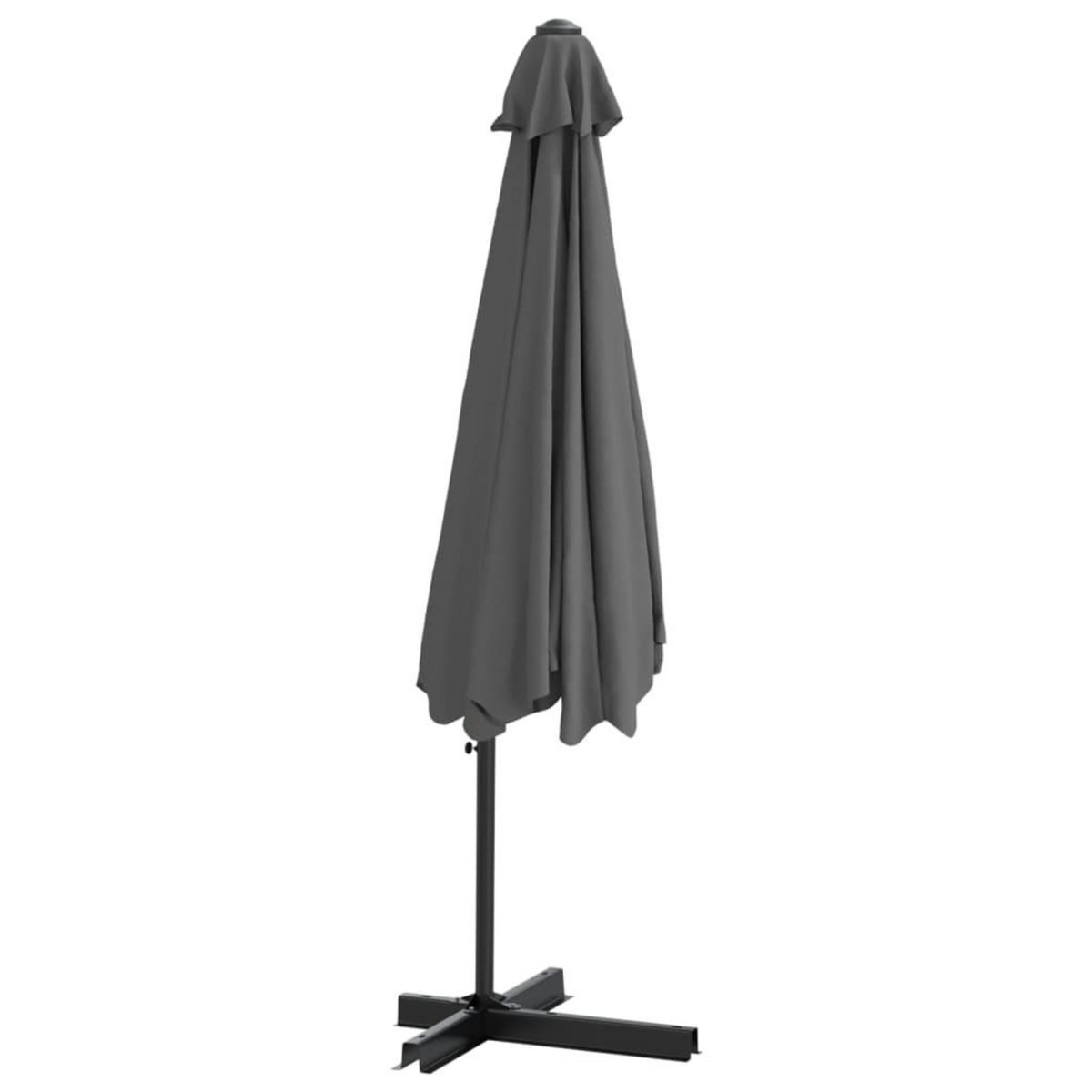 VIDAXL Parasol d'exterieur avec poteau en acier 300 cm Anthracite