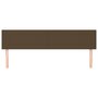 Voir la diapositive 3 : VIDAXL Tetes de lit 2 pcs Marron Fonce 100x5x78/88 cm Tissu