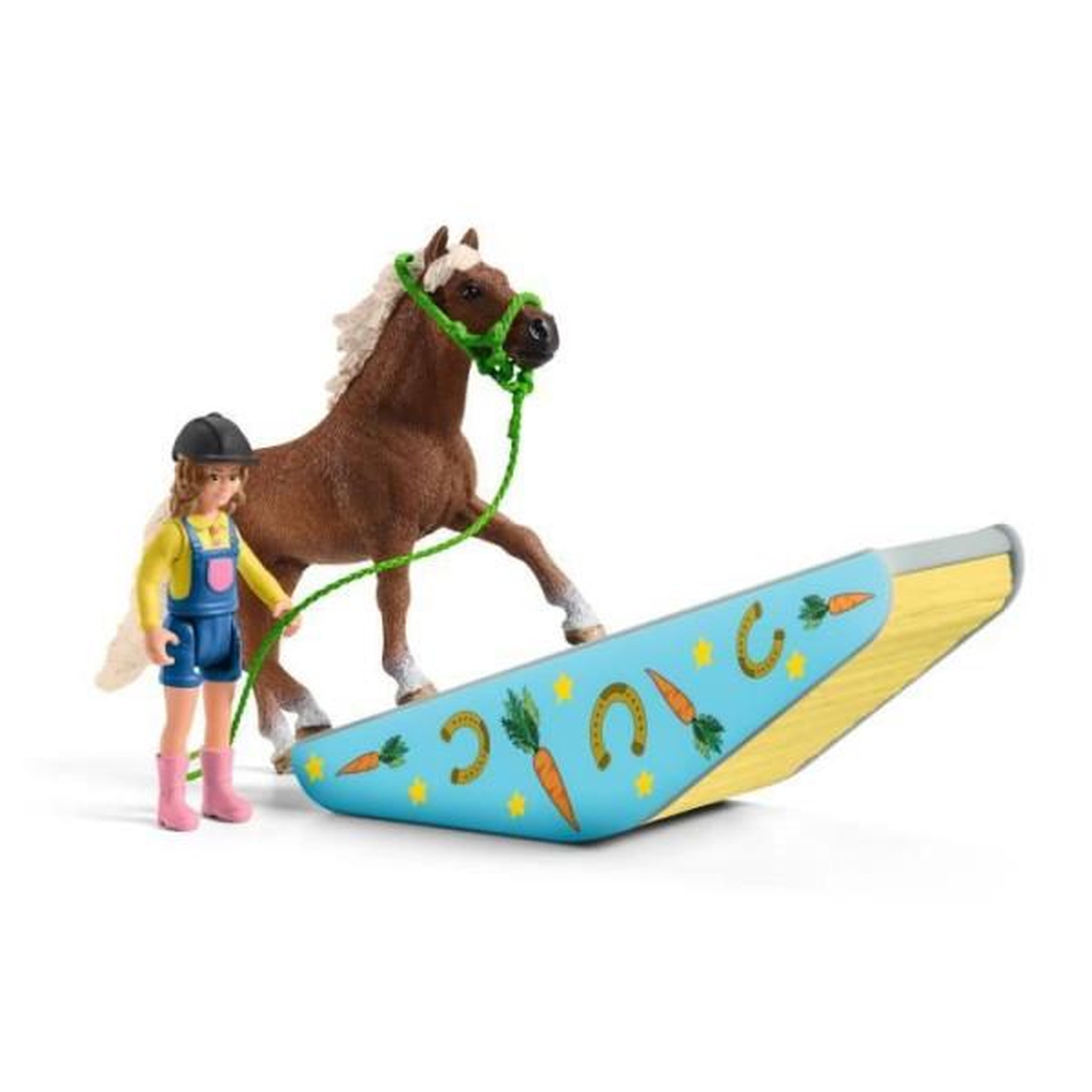 Voir la diapositive 6 : Schleich Coffret d'entraînement agilité équestre avec cheval schleich, dresseur et accessoires - ensemble équestre de 41 pieces - cad