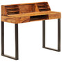 Voir la diapositive 1 : VIDAXL Bureau 110x50x94 cm Bois solide de Sesham et acier