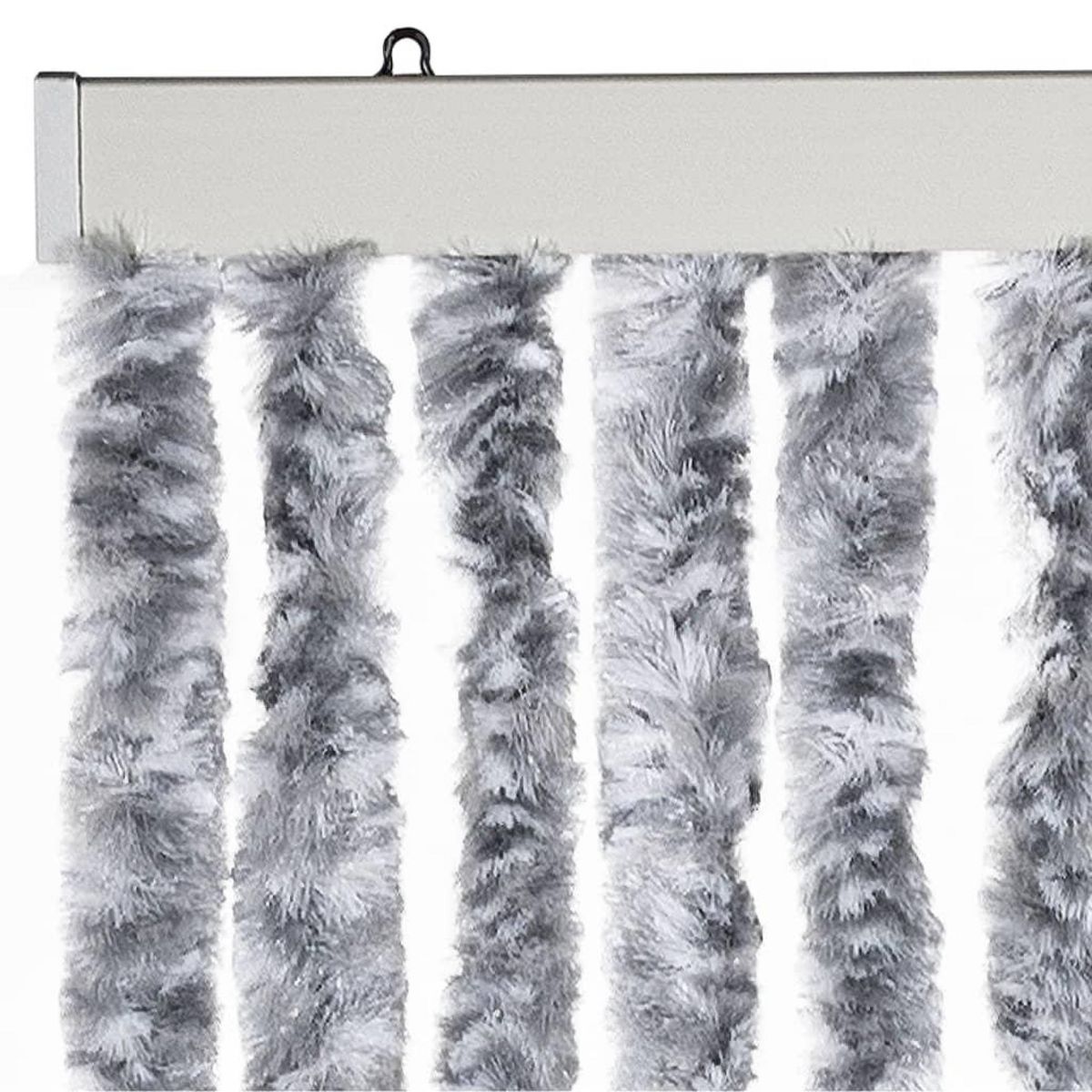 VIDAXL Moustiquaire Blanc et gris 56x185 cm Chenille