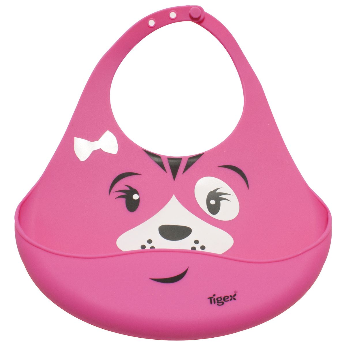 TIGEX Bavoir silicone rose