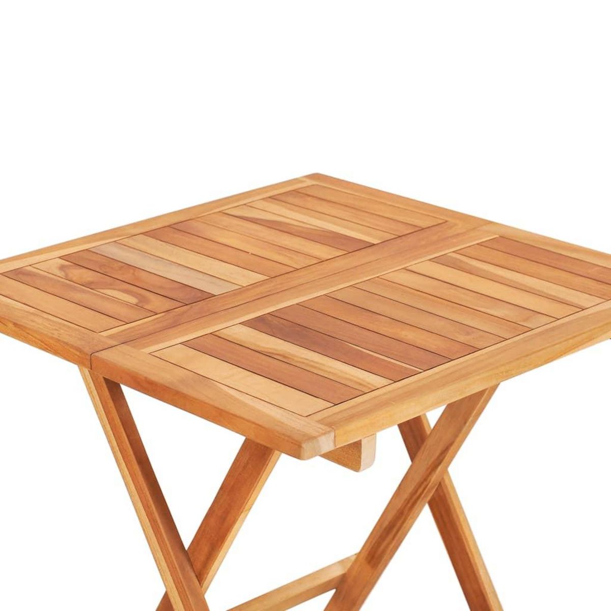 VIDAXL Ensemble de bistro 3 pcs avec coussins bleu Bois de teck massif