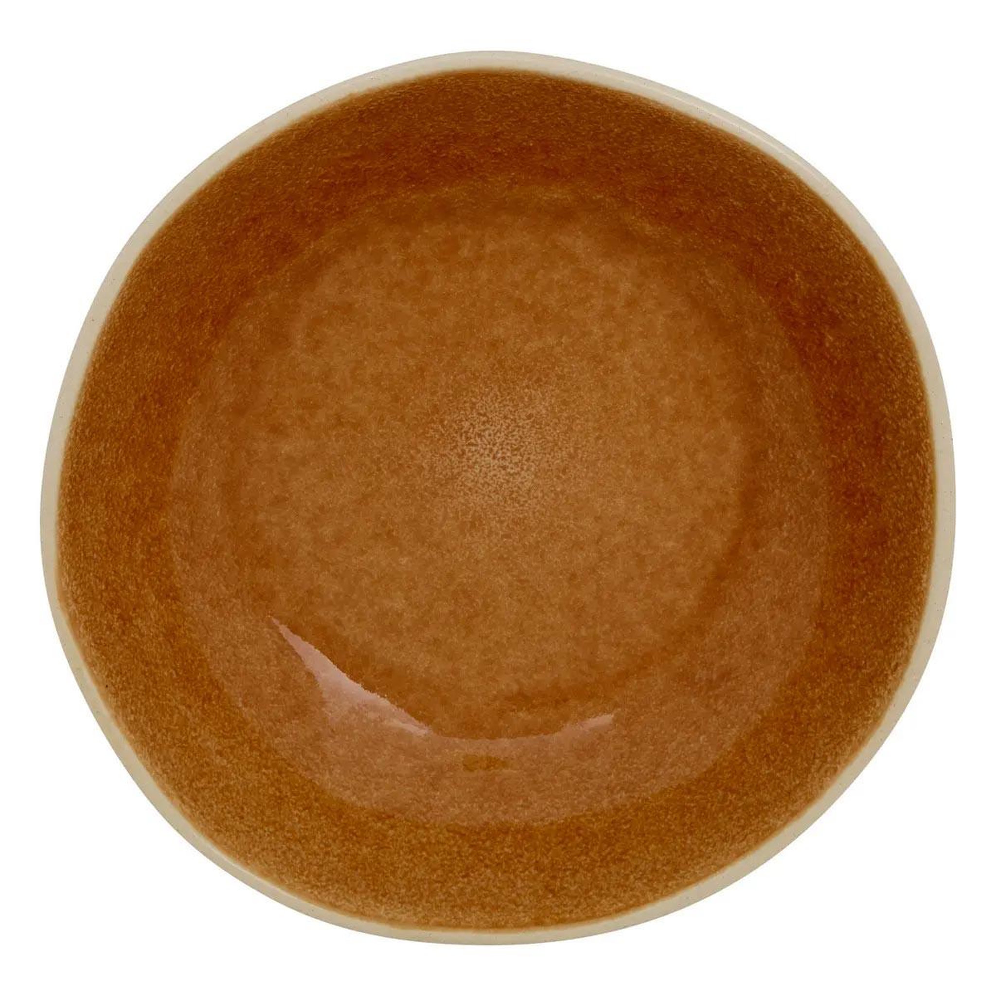 SECRET DE GOURMET Lot de 6 assiettes creuses en faïence  wonja  19cm ocre