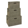 Voir la diapositive 1 : ATMOSPHERA Lot de 3 Malles de Rangement  The Palm Resort  57cm Gris