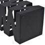Voir la diapositive 4 : VIDAXL Porte parapluie carré Noir Acier 48,5 cm