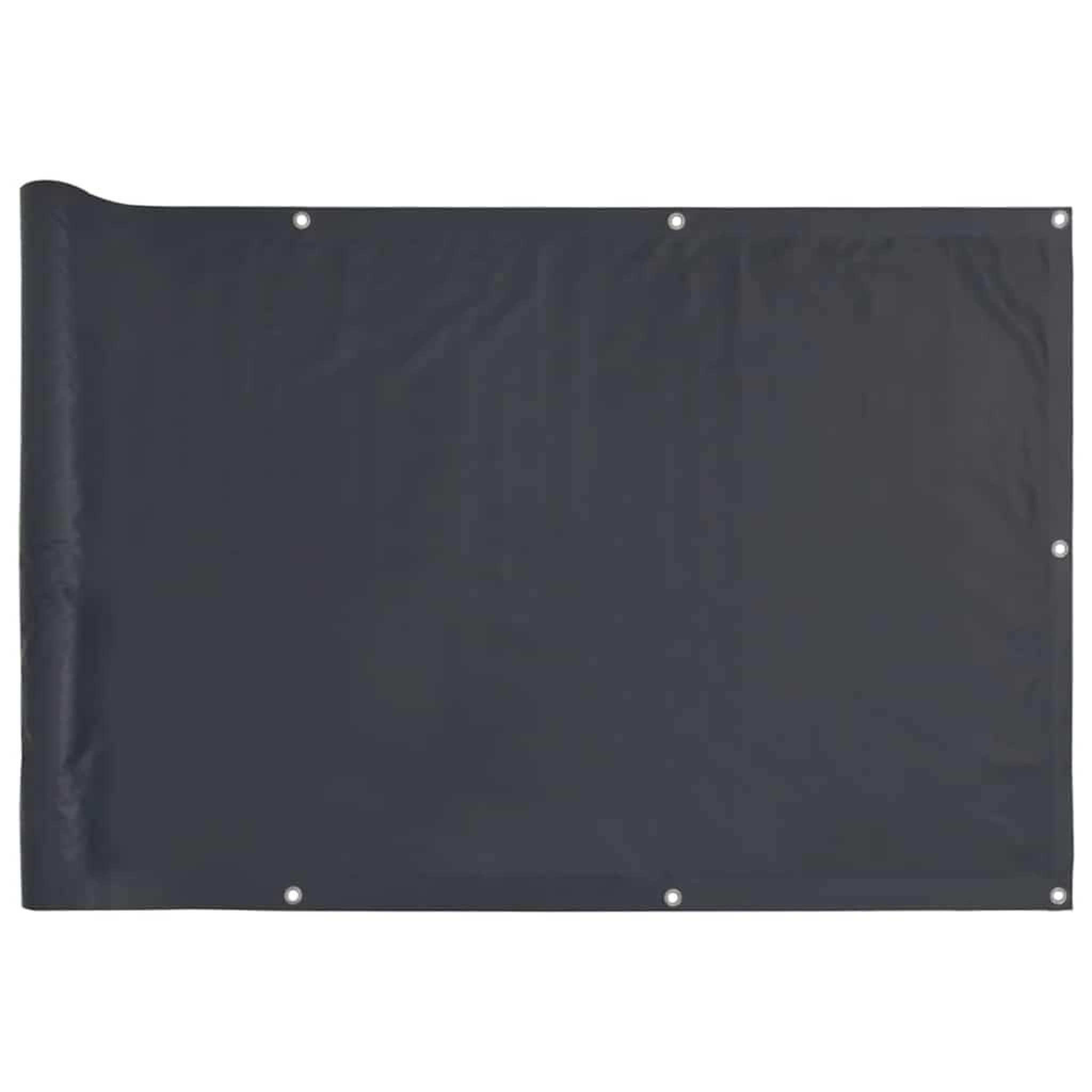Voir la diapositive 2 : VIDAXL Ecran d'intimite de balcon anthracite 400x75 cm PVC