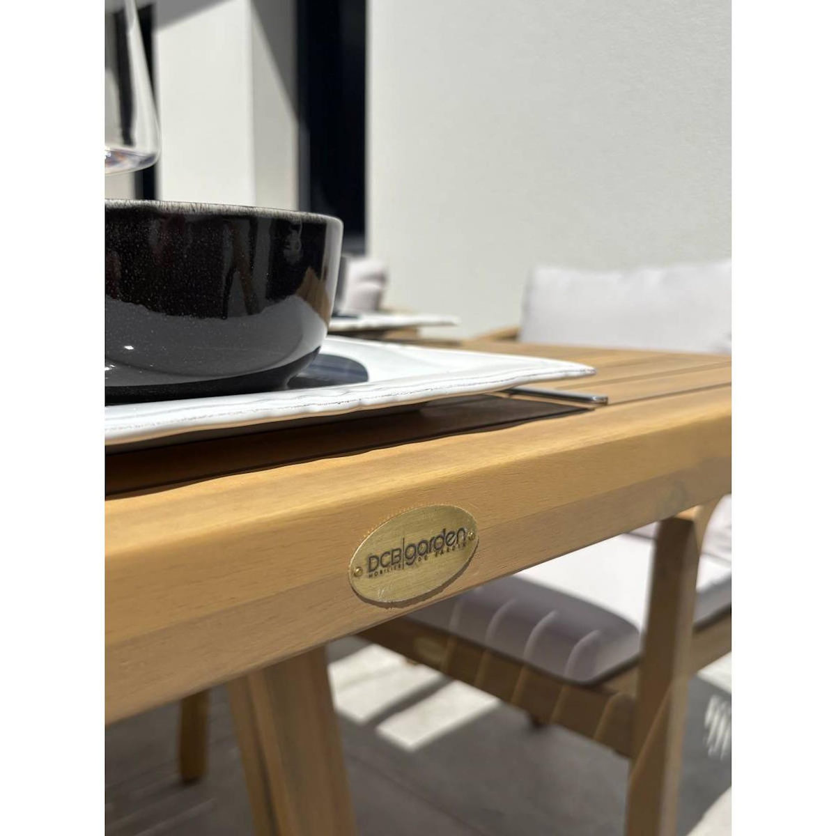 Paris Prix Ensemble Table de Jardin & 6 Fauteuils  Serena  170cm Naturel