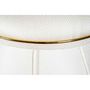 Voir la diapositive 3 : Paris Prix Tabouret Design  Corin  55cm Ivoire & Or