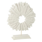 Paris Prix Cercle Déco sur Socle  Oce  44cm Blanc