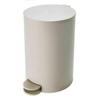 GUY LEVASSEUR Poubelle à pédale salle de bain 3L. Coloris disponibles : Noir, Vert, Marron, Beige, Blanc