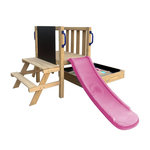 Axi House Tour Leah bac+salle pique-nique toboggan violet